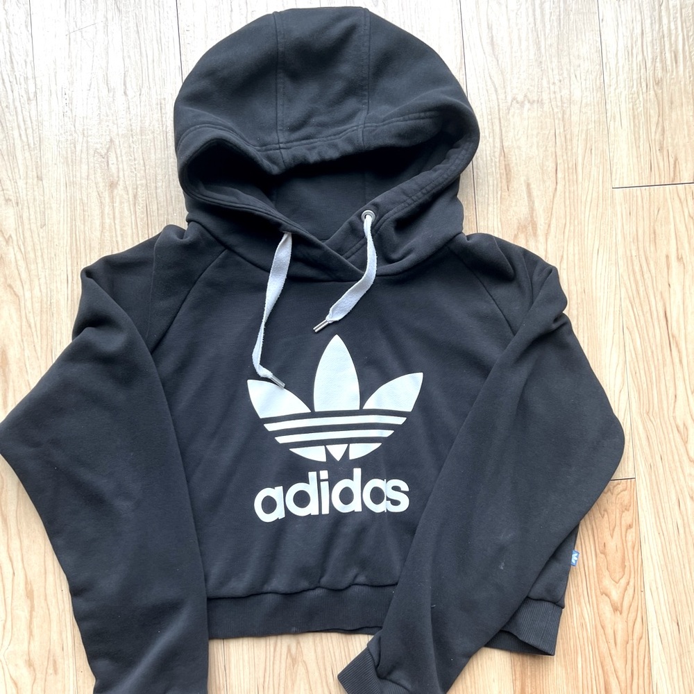 Adidas Crop Hoodie Size L
